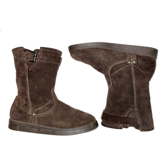 Marc Fisher Womens Fearra Brown Leather/suede Boots SZ 7.5 M - Picture 2 of 6